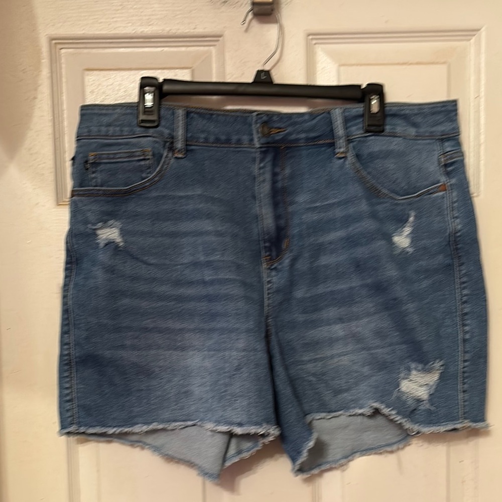 Judy Blue Blue Distressed Jean Shorts